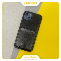 کاور Coblue اورجینال مدل Leather ایفون 13 - Black